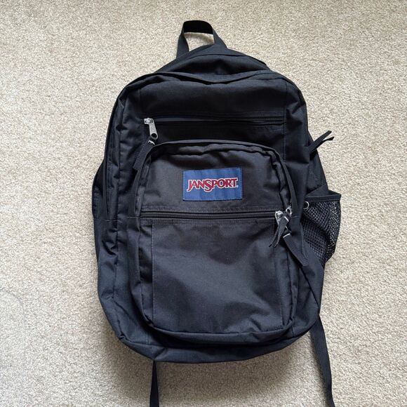 Jansport Black Backpack Model T2650315 LIKE NEW no flaws School Travel Bag - Picture 1 of 10